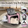Cat, Dog Carrier for Small Medium Cats Puppies up to 15 Lbs, TSA Airline Approved Carrier Soft Sided, Collapsible Travel Puppy C 2