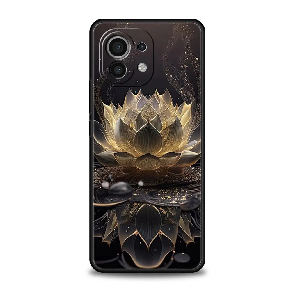 Luxury Lotus Flower Soft TPU Phone Case