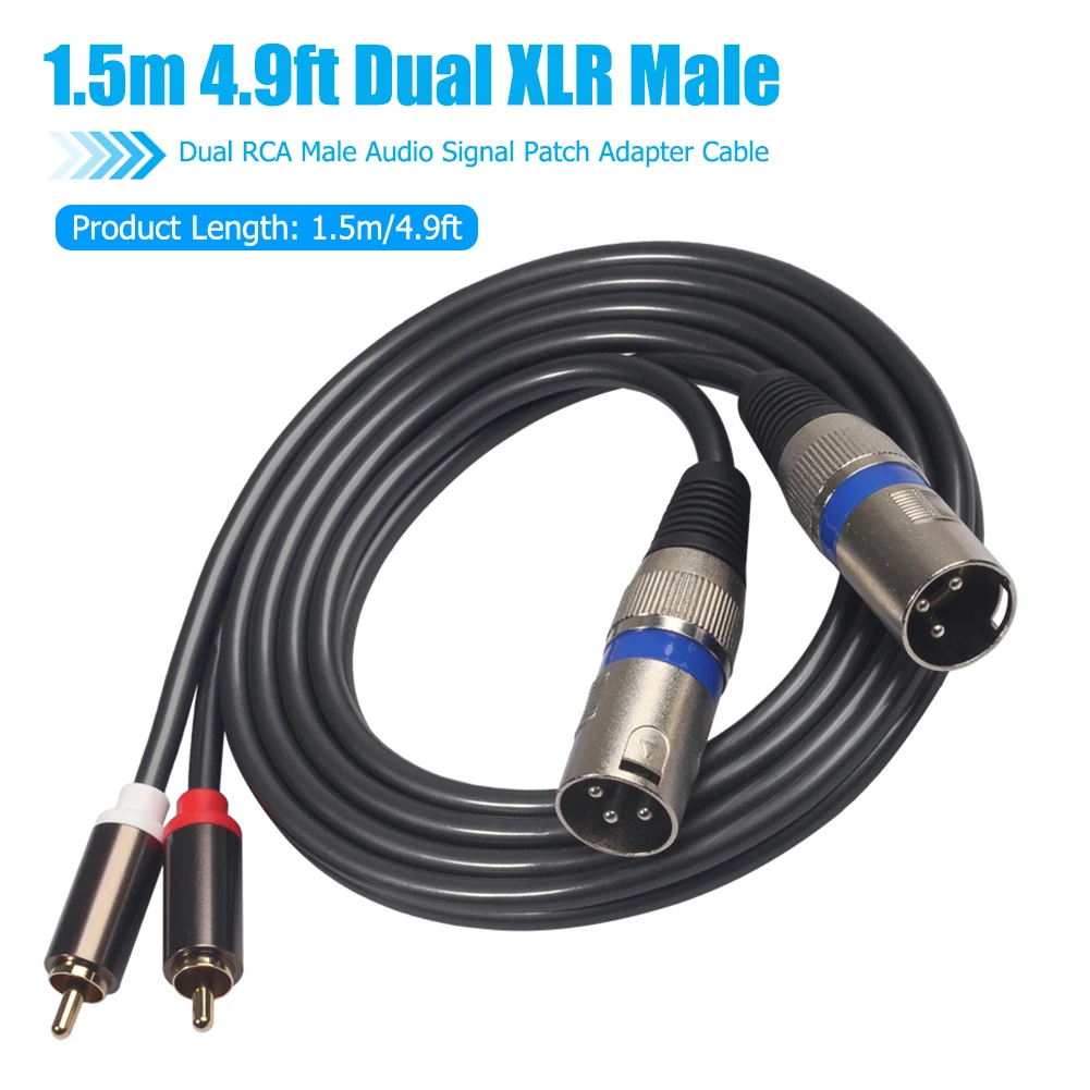 ũ ͼ    XLR - RCA   ,  ̺ , ̾ , 1.5m, 4.9ft