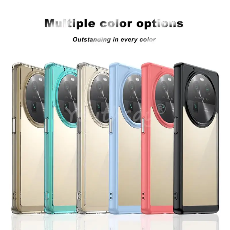 Per Oppo Find X6 Case Luxury Silicone Clear Bumper Nuovo Tpu Trasparente Antiurto Oppo Find X6 Pro Case Oppo Find X6 Pro Cover