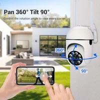 360pro Wireless 1080P HD Indoor/Outdoor WiFi Security Camer, Color Night Vision, 2-Way Audio, 360° Pan/Tilt/Zoom 3