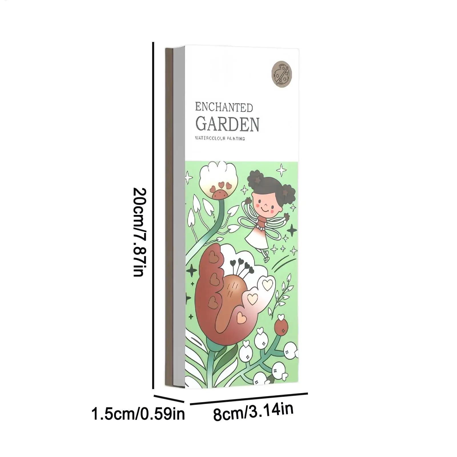 Watercolor Paper Colouring Sketchbook Portable Pad Paper Sketchbook for Painting Drawing Kids Home Outdoor Creative Activities