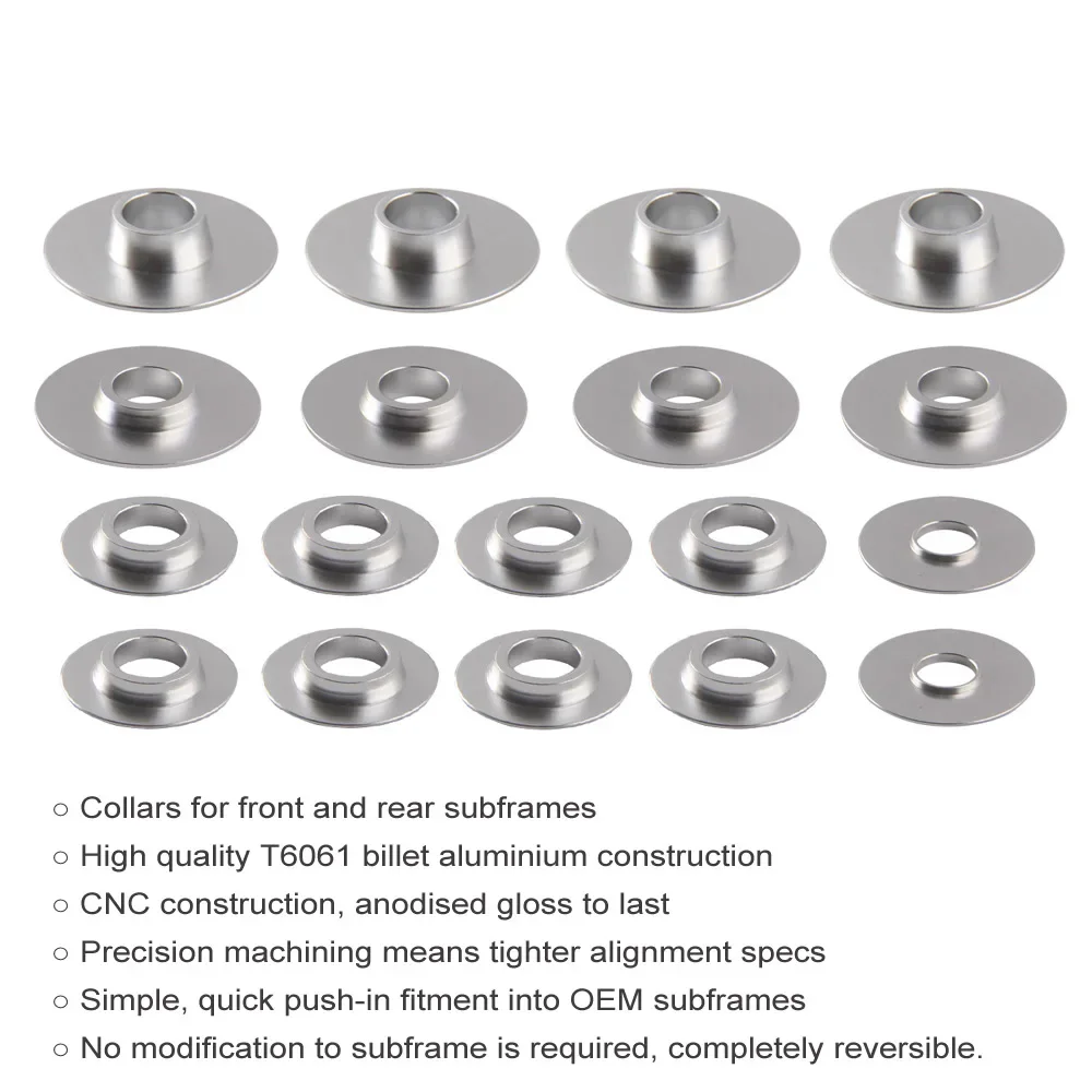 Subframe Alignment Kit Subframe Rear Axle Rigid Collar Bushing For VW Golf 7 GTI Magton MK7 Audi A3 S3 MQB Octavia Aluminum subframe alignment kit,suspension linkage,car front brake pads,steering rack bush,rear axle cushion pad