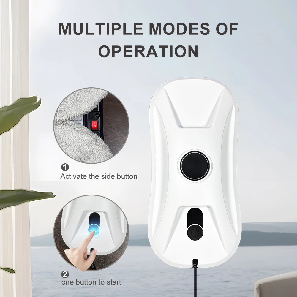 New In Automatic Robot Window Cleaner Vacuum Smart Home Appliance Clean Glass Windows Washer Window Washing Electric Floor Mops 2