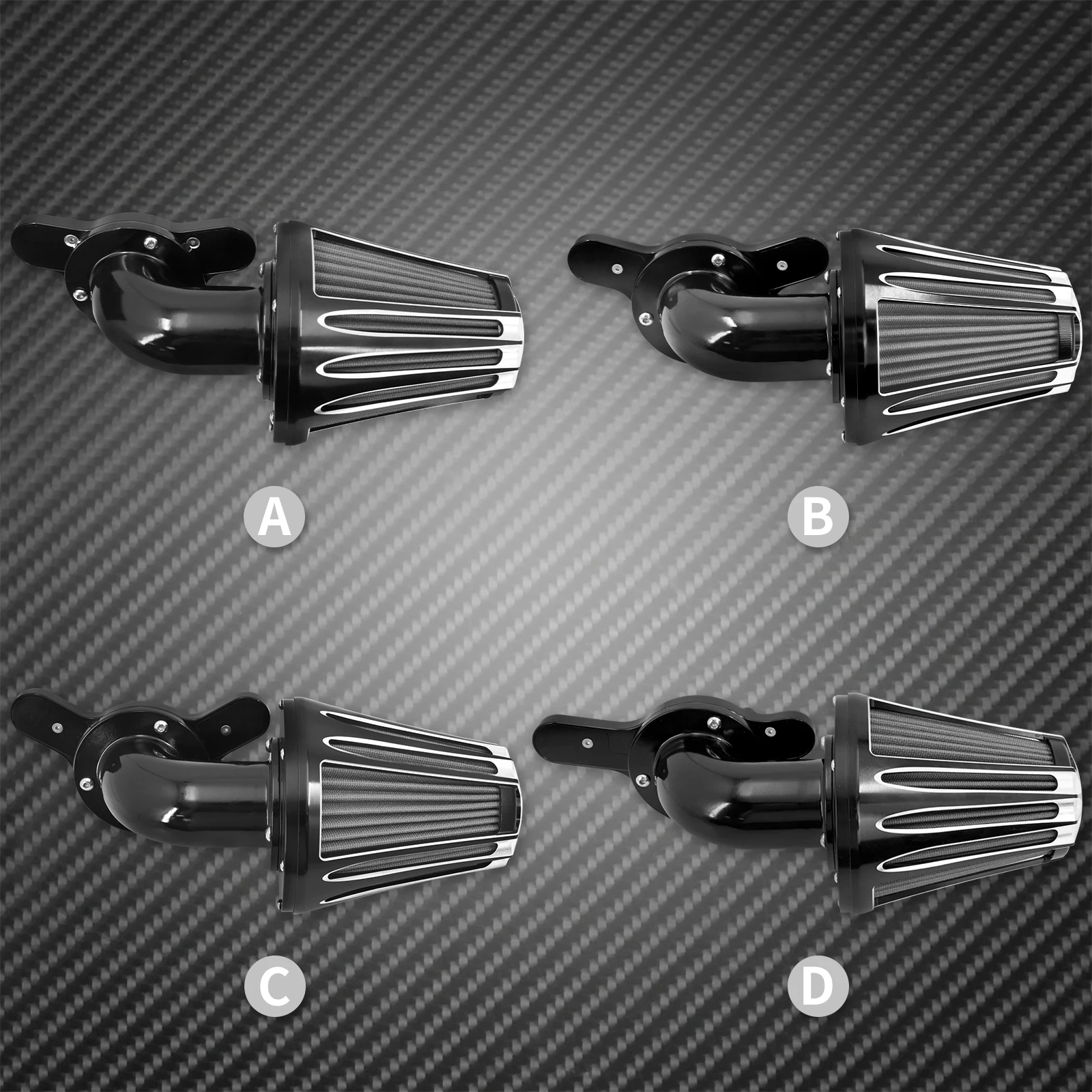 Moto CNC Filtro Aria Filtro Per Harley Sportster XL 1200 883 48 72 Dyna Touring Softail Fat Boy CVO Electra Road Glide FLH - Image 2