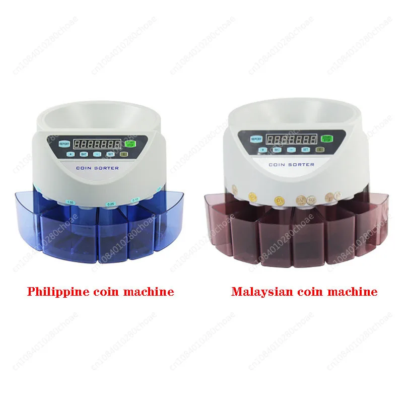 Electronic coin sorter coin counting machine for Euro, GBP, Japanese Yen, Israel