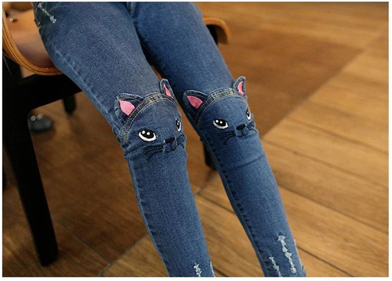 Girls Skinny Denim Pants 6