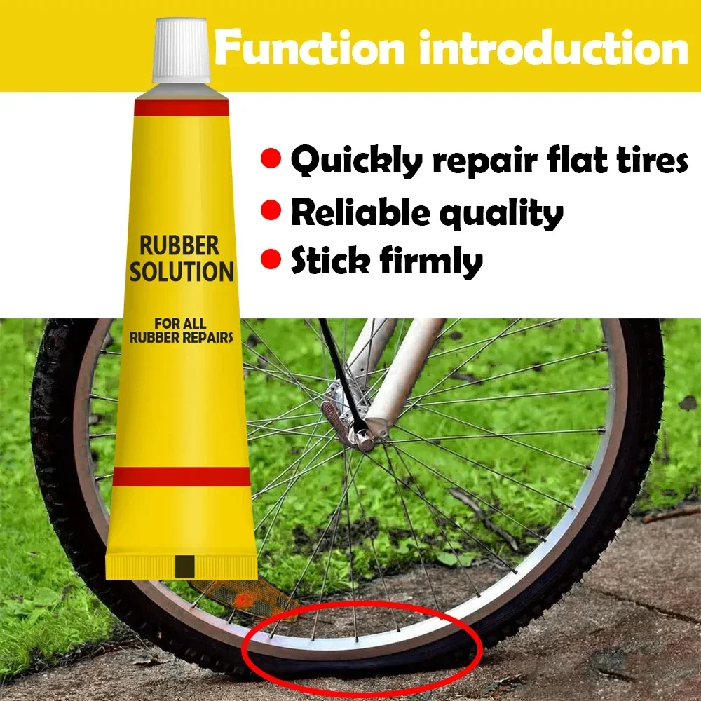 5Pcs Bicycle Repair Glue Bike Tire Repair Tools Bicycle Inner Tube Puncture Cement Rubber Cold Patch Solution tire repair glue