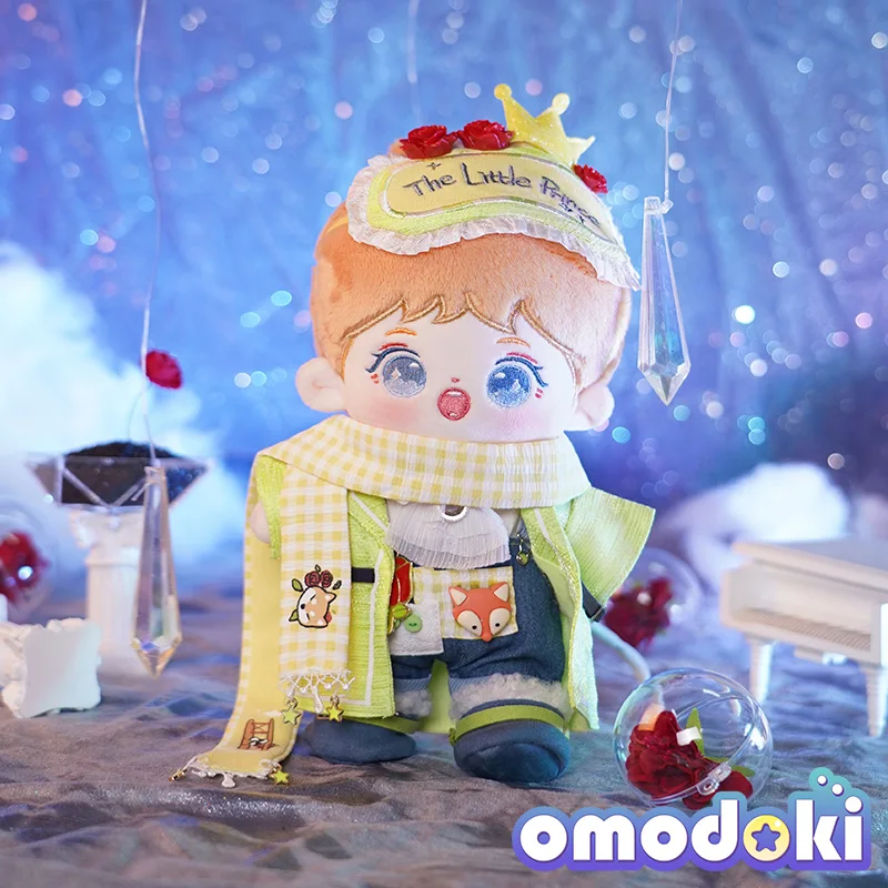 

Handmade Limited 7pc 20cm Cute Doll Clothes Prince Suit No Attribute Plush Dolls Outfit Shirt Coat Overalls Scarf Eye Mask Shoes