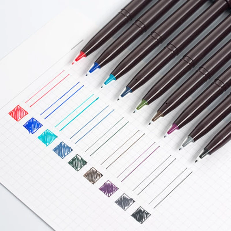 Pentel Color Sketch Pen - Versatile Signature & Hand-Painted Design Pen with Resin Nib, Multiple Color Options