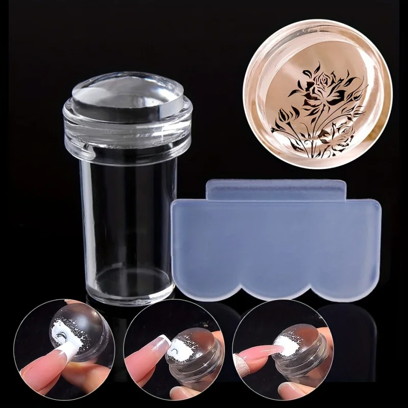 네일 아트용 투명 스탬프, 네일 아트 스탬핑 플레이트, 네일 아트 전사 도구, ..