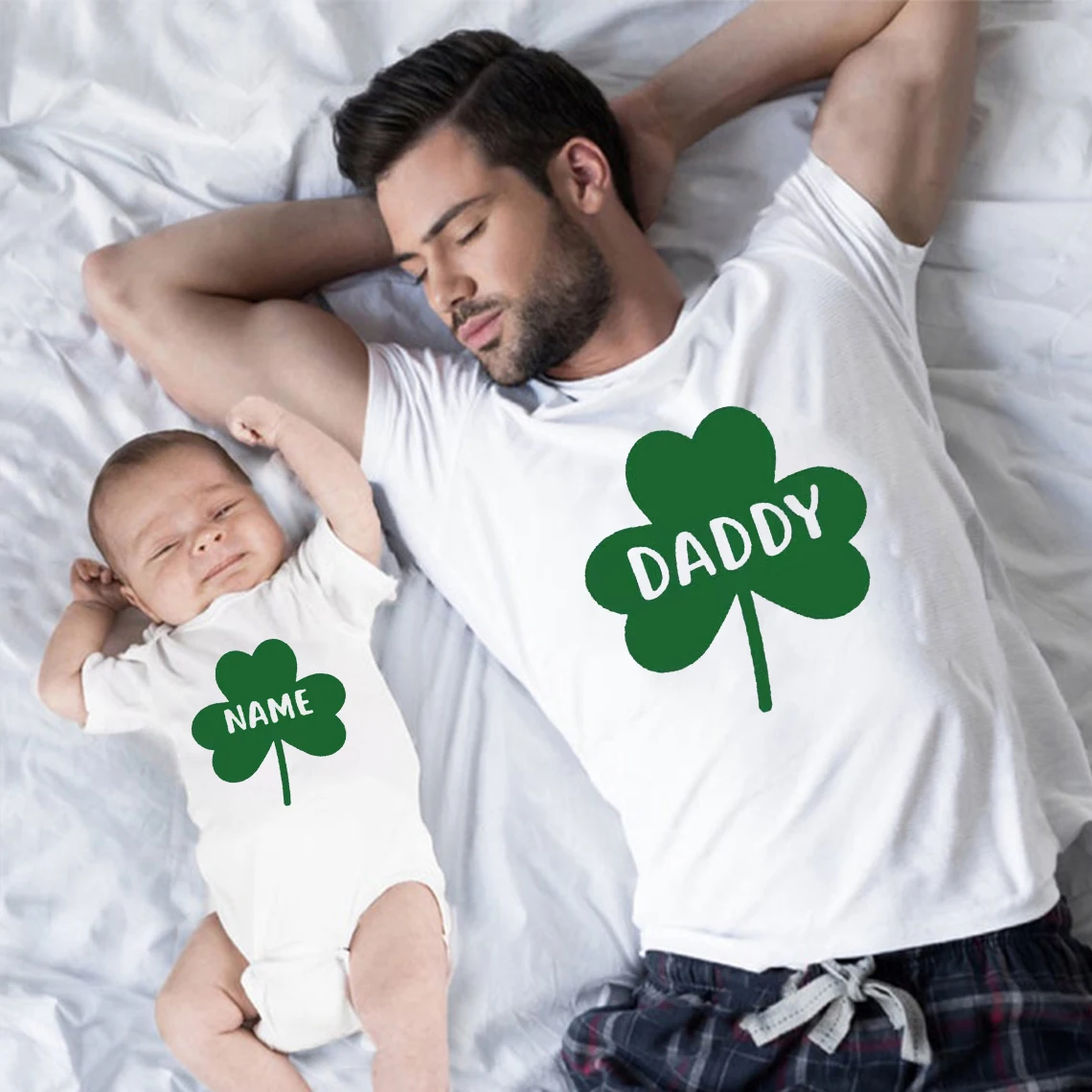 

St Patricks Day Shirts Matching Shamrock Family Tees T-Shirt Shamrock Baby Girl Clothes Family Look