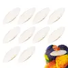 10pcs Cuttlefish Bone Parrot Chew Toy Hamster Parrot Food Pet Bird Desalting Easy To Supplement Cuttlebone Absorb Calcium Molar 1
