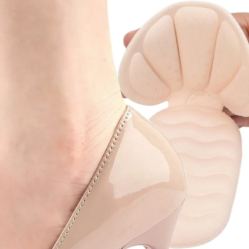 Elastic Foam Heel Stickers Light Sweatproof Half Insoles High-heeled Shoes Antiwear Comfortable Heel Patch Reusable Shoe Inserts