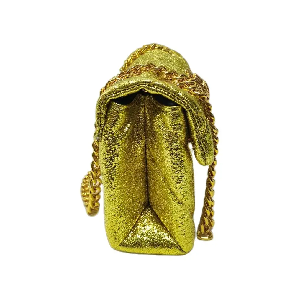 Luxury Shiny Glitter Mini Golden Women Handbag Bling Sequin Quilted Fashion Cross Body Bag