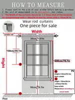 1pc Floral Lace Decorated Door Curtain, Curtains for Living Room, Bedroom, Balcony, Curtains with Rod Pocket 2
