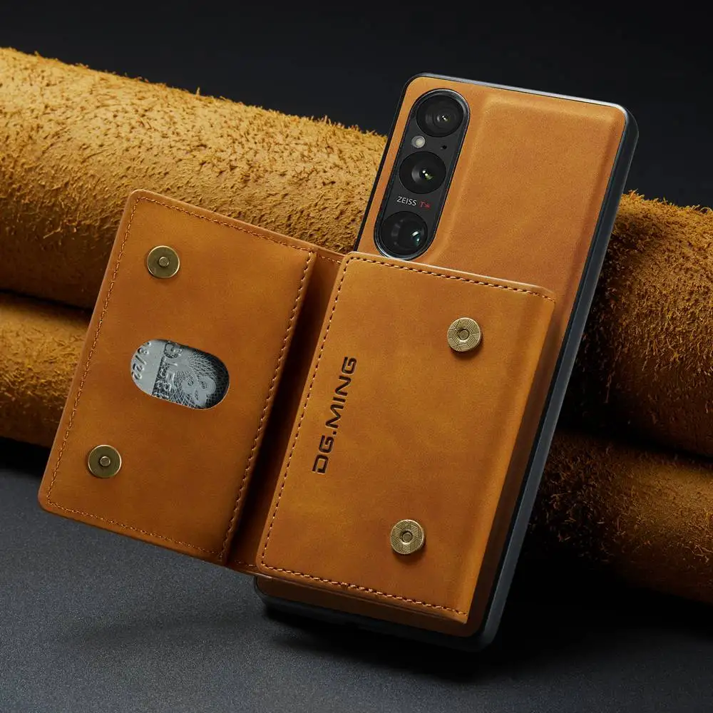 Custodia Staccabile Per Sony Xperia 1 V 5 V 10 V Custodia Magnetica A Portafoglio Tascabile Per Sony Xperia 1 V 5 V 10 V Cover Phone Protector (M2)