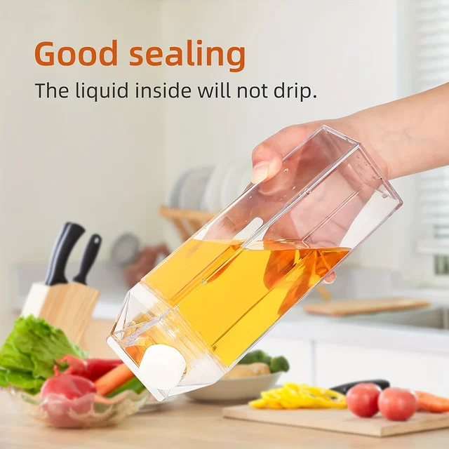 Creative Transparent Water Bottle Milk Cardboard Bottles Milk Juice Box Reusable Portable For Outdoor Sports Travel And Camping 3