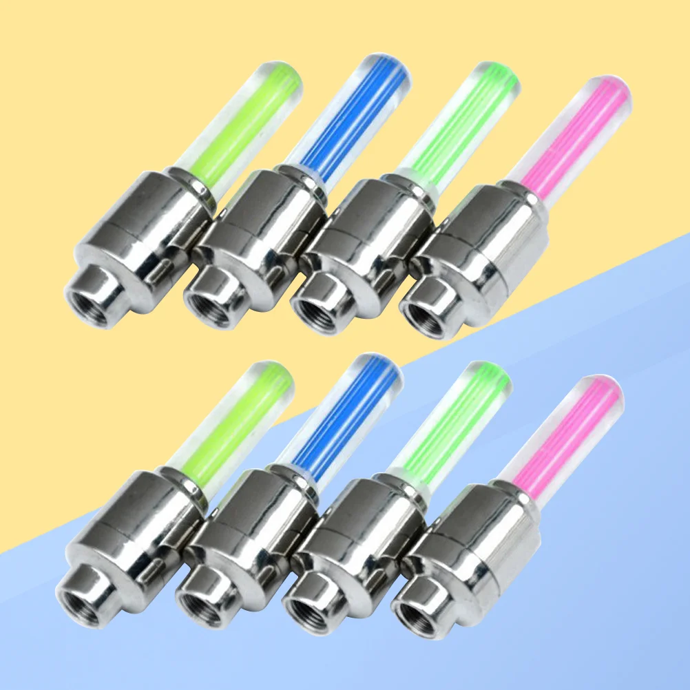 

8pcs Colors Light Bike LED Wheel Lights Tire Tyre Neon Cycling Car Caps Firefly Spoke Flash Light Lamp