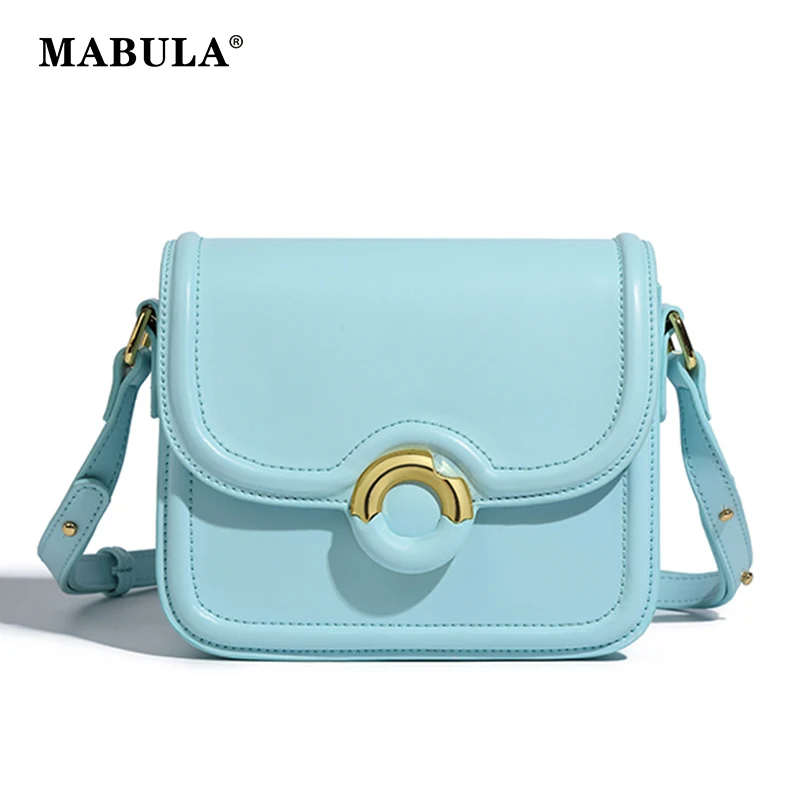 

MABULA Simple Design Flap Women Shoulder Bags Ladies Small Phone Purse Tote Handbags Female Solid Color Crossbody Bag
