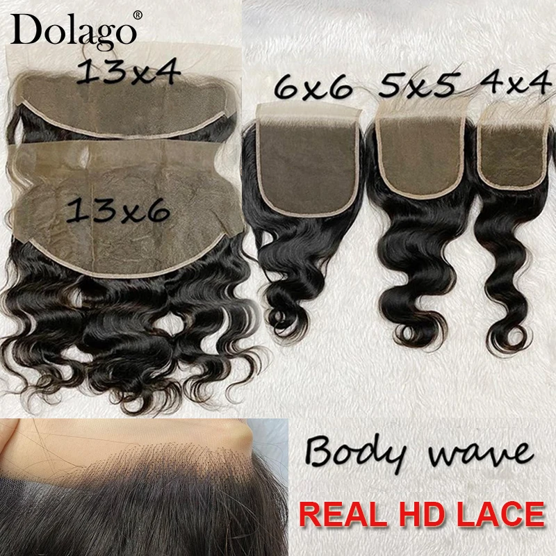 Body Wave 13x6 Frontal HD 5x5 Transparent Lace Closure Invisible 13x6 Lace Frontal Closure Melt Skins PrePlucked 6x6 Curly Hair