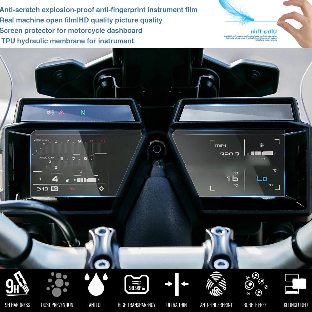 Motorcycle Screen Protector for Yamaha Tracer 9 Tracer9 GT Tracer 900 GT Scratch Cluster Dashboard