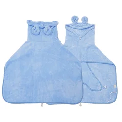 Super Absorbent Quick - Dry Pet Bathrobe Towel in Microfiber - M (Blue)