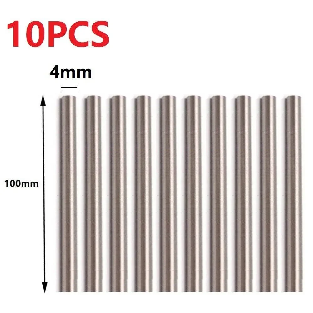 Steel Round Rod 10pcs HSS High Speed Steel Solid Round Rod Assorted Diameter 1.5mm 2mm 3mm 4mm Length 100mm