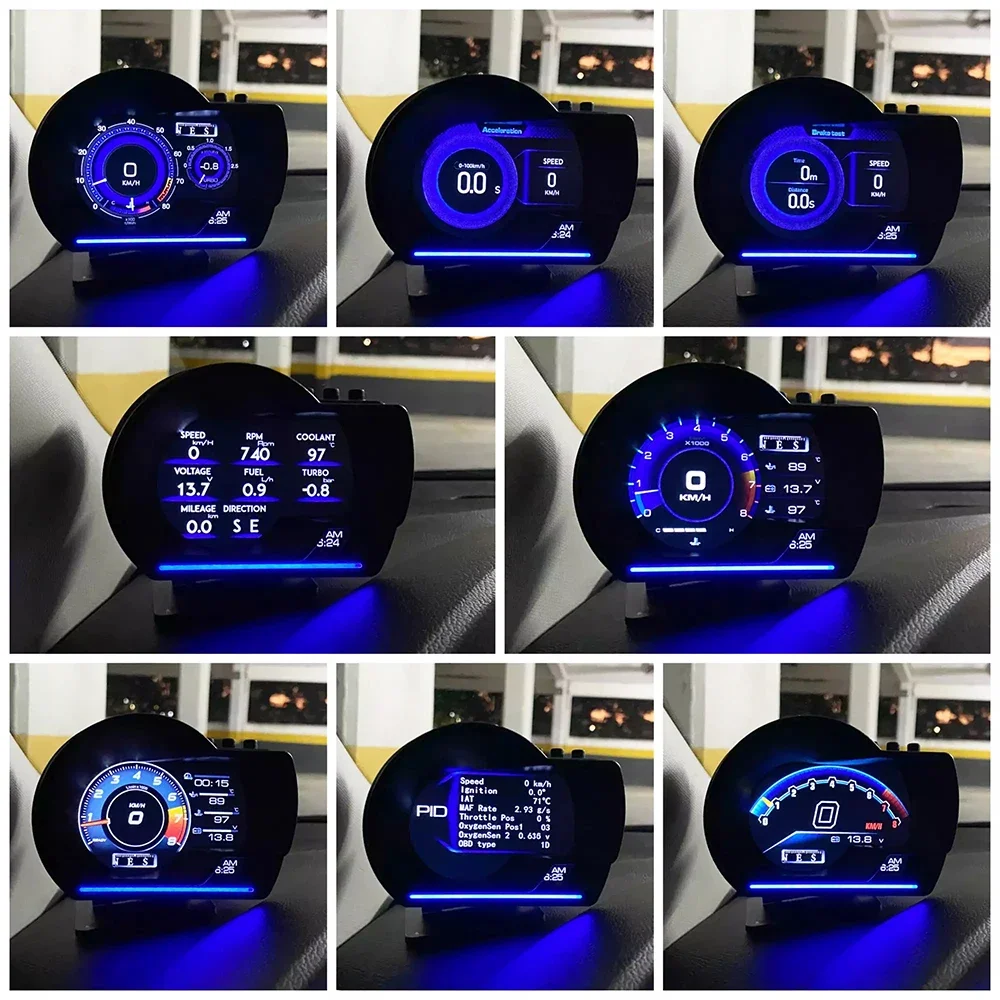 2024 ڵ  ÷ HUD,    µ ͺ RPM ,   Ÿ,  溸, ڵ 跮, A501 OBD2