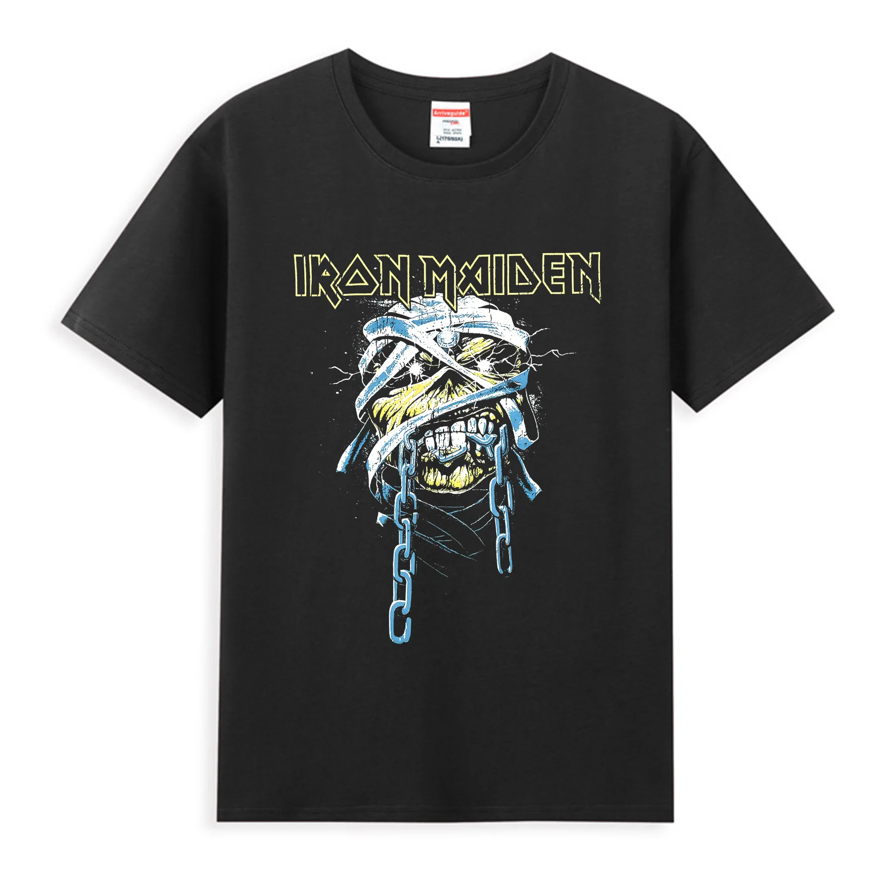 

2024 Men Iron T Shirt Casual Powerslave Head T-shirt Graphic Oversized Sports Tops Maiden Comfortable Streetwear S-3XL Cool Tee