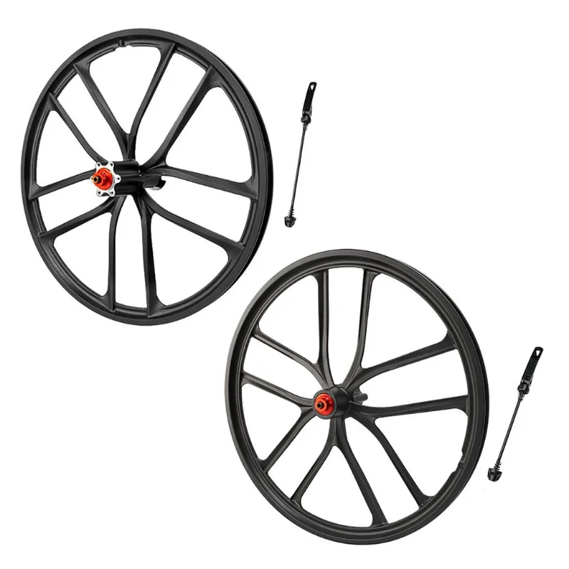 

Fixie Wheelset Folding Bike Wheelset 20inch Mountainbily Integrated Wheels Aluminum Frame Replacement Bike Components WRXYH