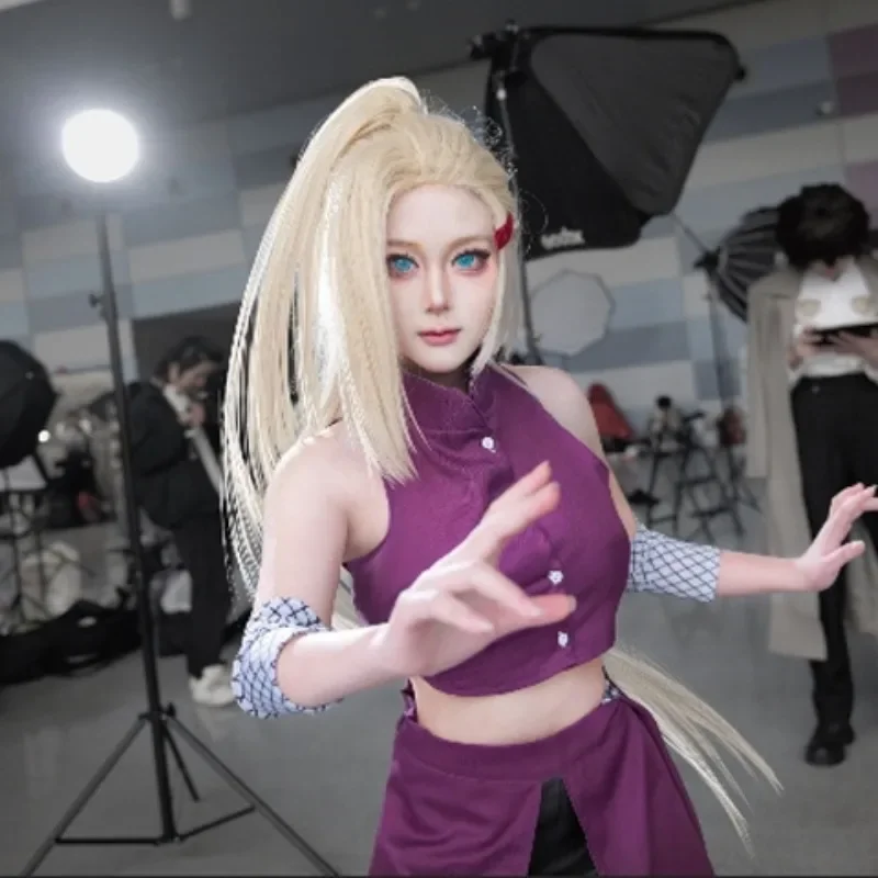 Naruto Yamanaka Ino Long Straight Wig Cosplay