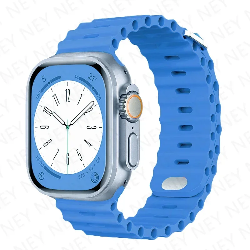 Ocean Silicone Strap for Apple Watch - Durable and Stylish Wristband