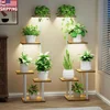 Indoor Plant Stand with Grow Light 2 Pack Metal 5 Tier Corner Plant Shelf Sturdy Easy Assembly Multi-functional Display Rack 1