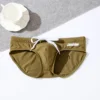Men's low waist elastic comfortable trendy sexy swimming trunks 1
