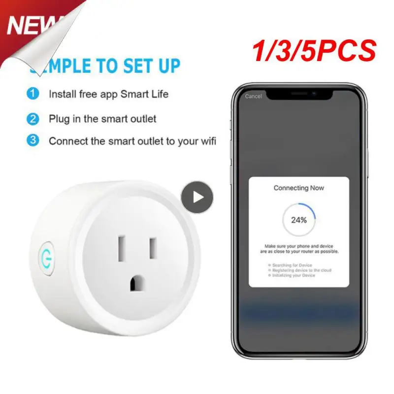 1/3/5Pcs Tuya Wifi Presa Remota Wireless 20A Us Smart Timer Plug Controllo Vocale Casa Ignifugo Pc Smart Power