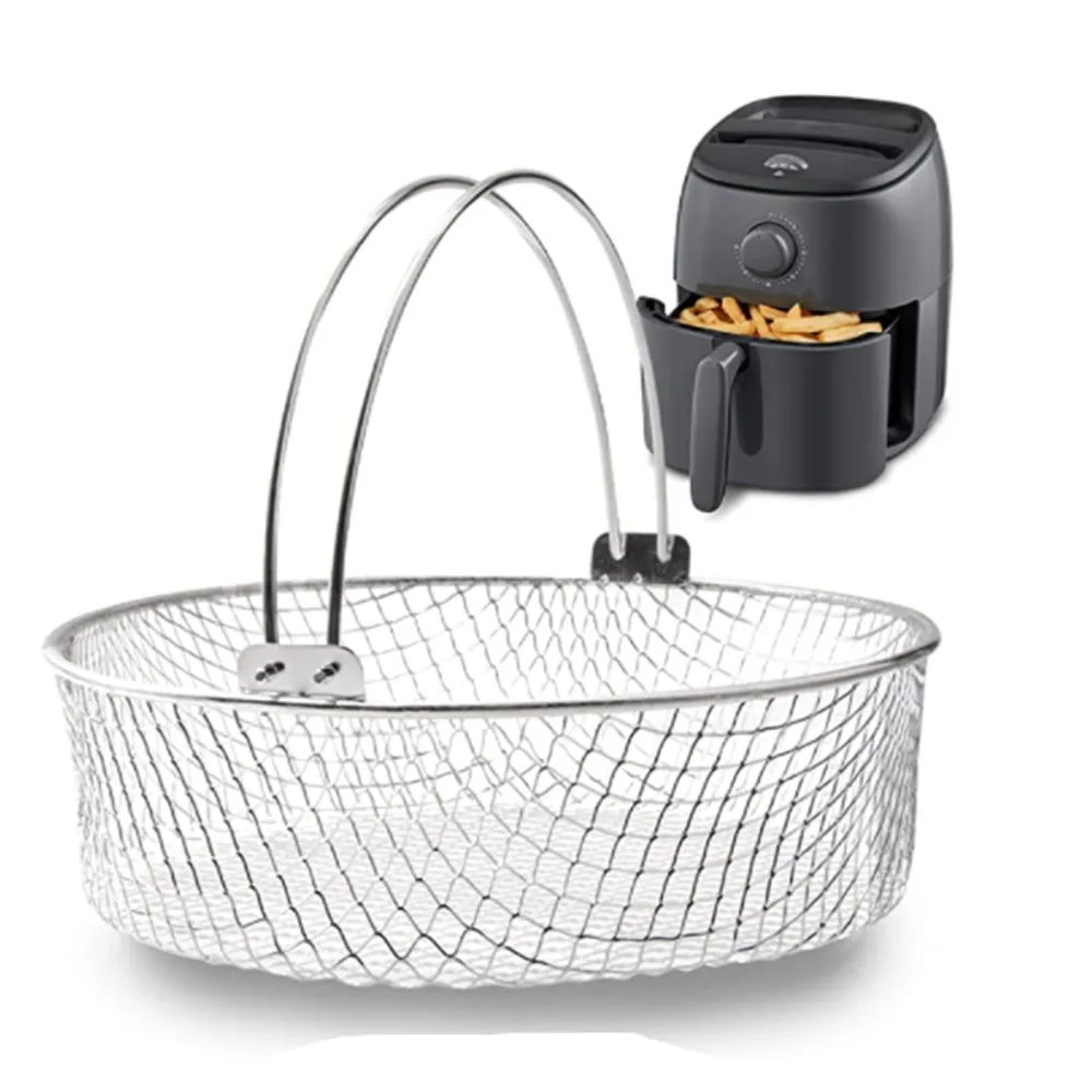 Air Fryer Basket Stainless Steel Mesh Basket for Air Fryer Air Fryer