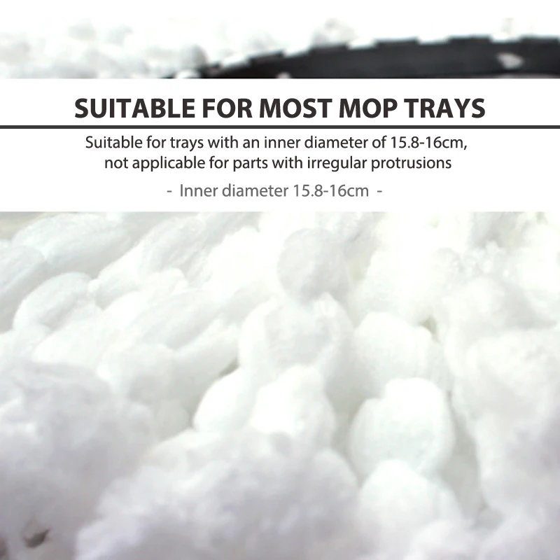 Universal Mop Head Refill Rotating Spin Mops Microfibers Round 16mm Mopping Head Microfiber Rag Mop Cloth Replacement Clean Tool 3