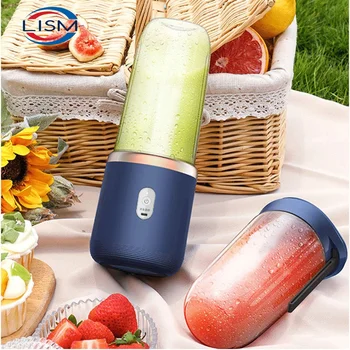 Electric Portable Blender Bottle with 6 Blades Multifunctional Fresh Juice Smoothie Maker Ice Crush Cup Food Processor 1
