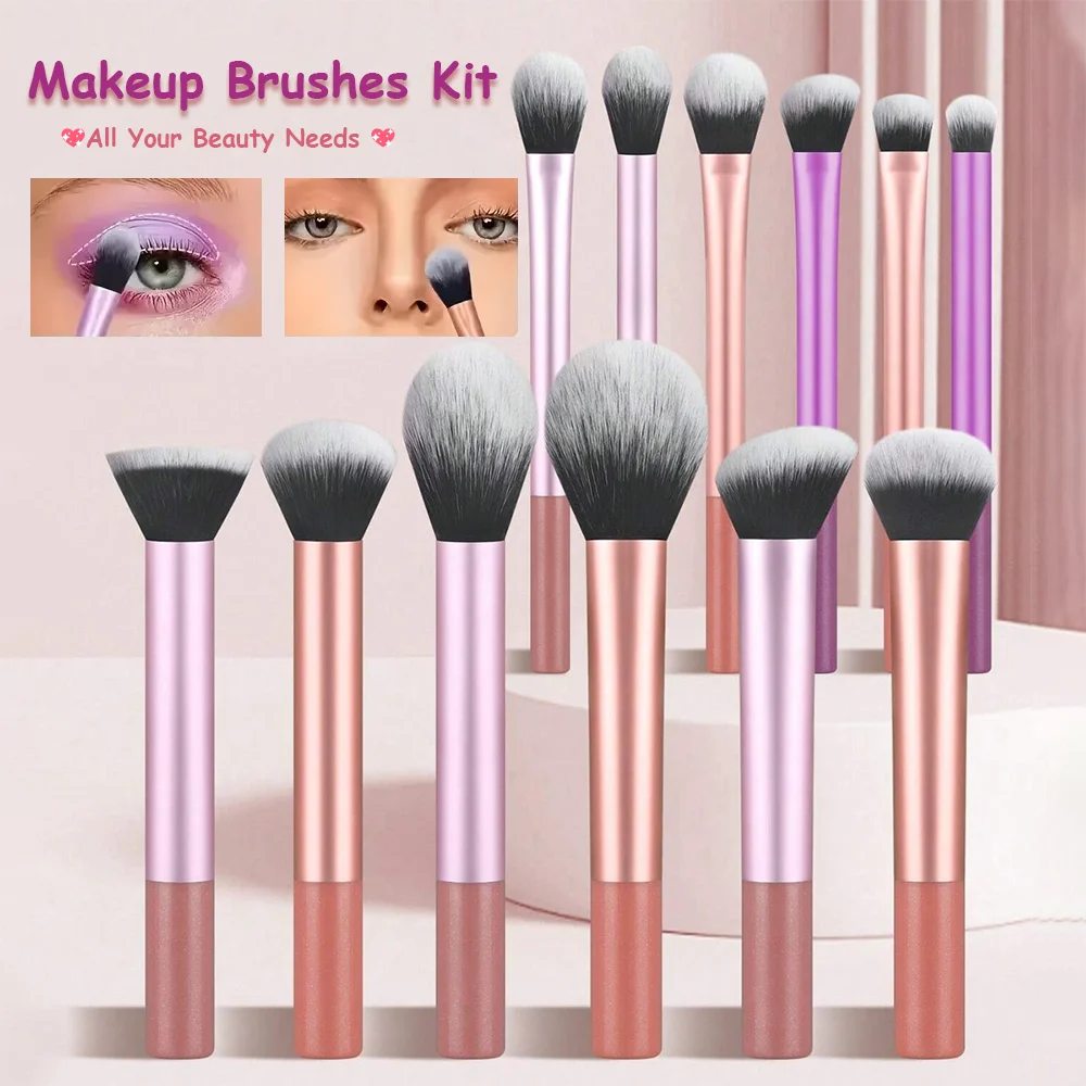 Premium Makeup Brush Set - Soft Synthetic Bristles