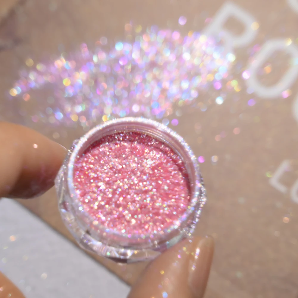 Super Shiny Gold Opal Nagel Pulver Meerjungfrau Glitter Ultradünne Schillernde Flocken Nagel Pailletten Pigment Chrom Pulver Maniküre Dekor – Detail 10