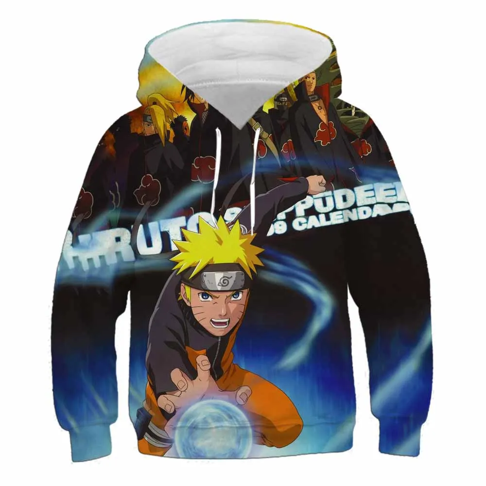 Anime Naruto Sweatshirt 4-14 Year Old Children's Hoodie Anime Costume Naruto  Hoodie Boys' Sweatshirt Children's Spring And Autum - AliExpress