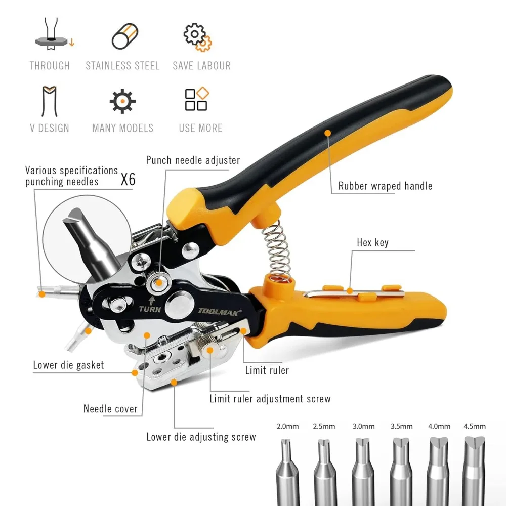 Wischmopp Mit Druck-Klemm-System - 360° Drehbar Mit 4 Microfasertüchern