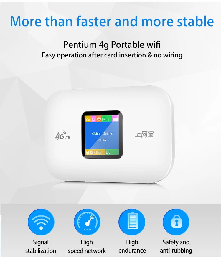 modem 4g wifi sim card bolso móvel