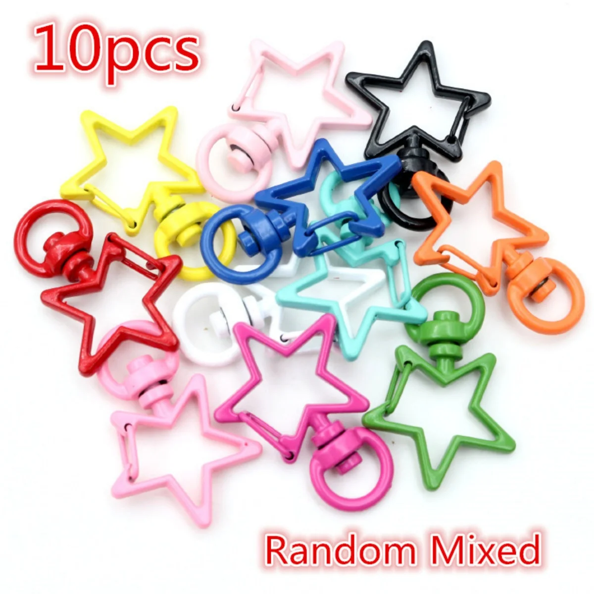 Snap Hook Trigger Clips Buckles For Keychain Lobster Lobster Clasp Hooks for Necklace Key Ring Clasp Jewelry Supplies 10pcs/lot