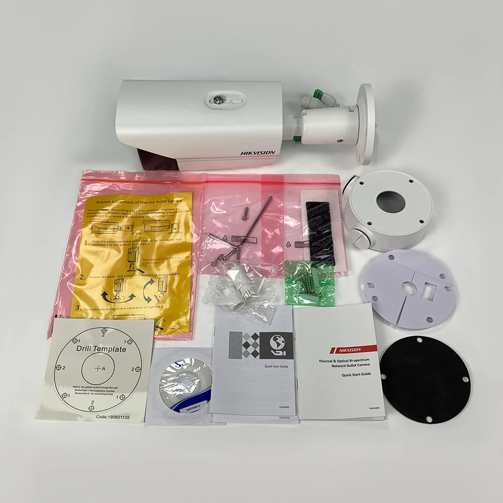 DS-2TD2617B-3/PA Hikvision 열화상 카메라, 온도 스크리닝, 열화상 불릿 IP 카메라, POE P2P Hik-Connect