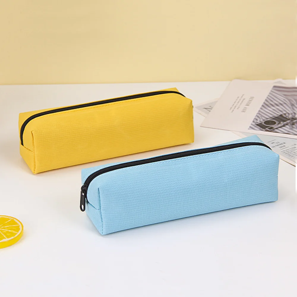Durable Solid Color Pencil Case Simple Pencil Bags For Student New