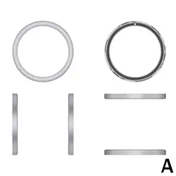 Metal Bezel Ring for Smartwatch - Solid Color Protective Case Cover (Grey)