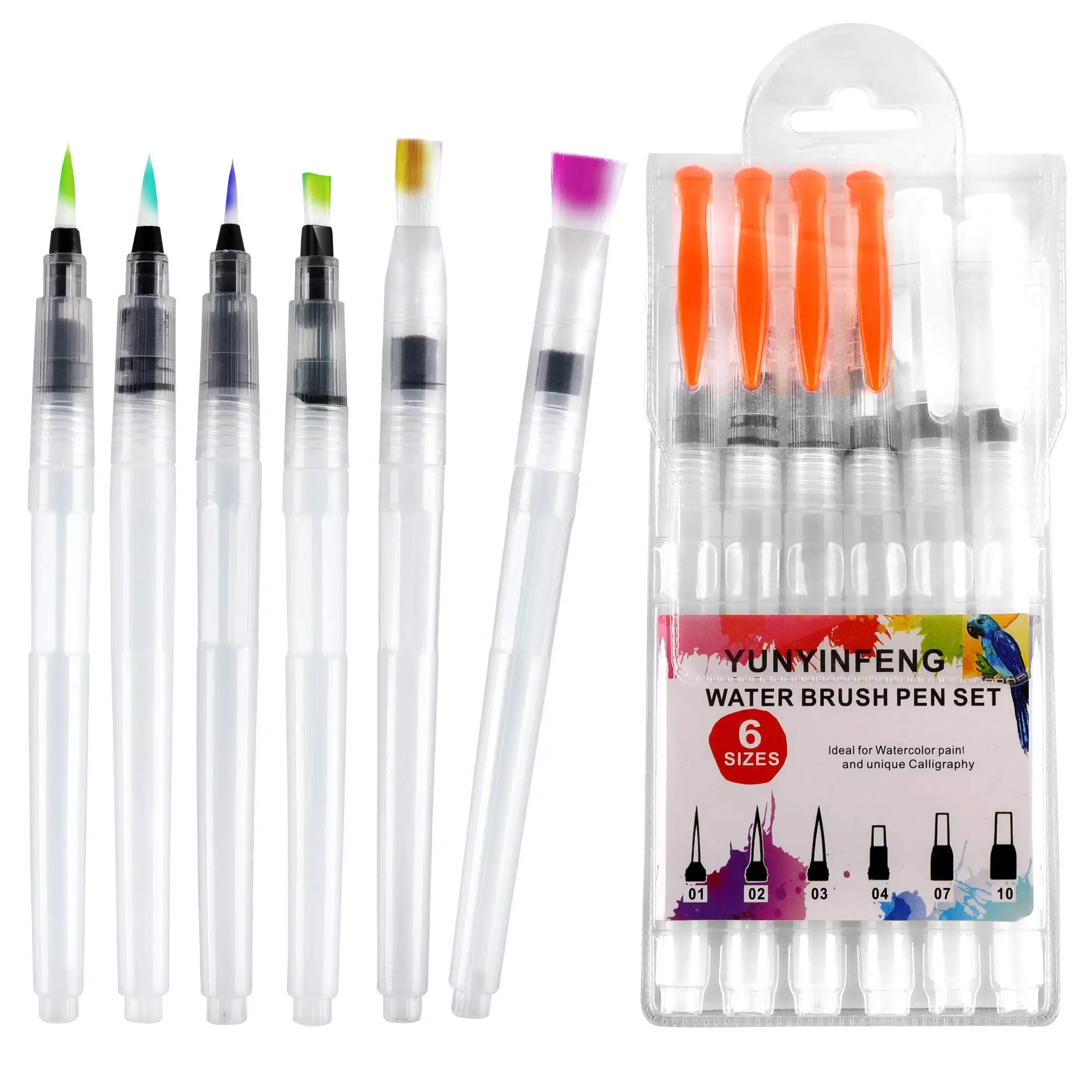 Fountain pen Solid watercolor painting pen Water-soluble color lead fountain brush