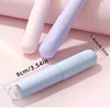 Silicone Lip Brushe with ABS Plastic Handle, Portable Lipstick & Lip Balm Applicator with Cap,Perfect Blending & Smudge Cover 6